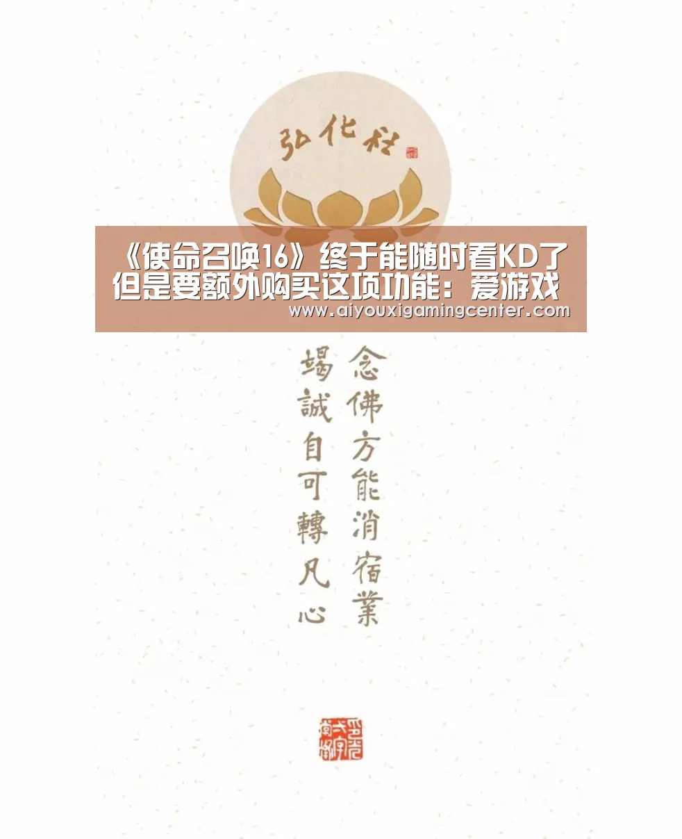 《使命召唤16》终于能随时看KD了 但是要额外购买这项功能:爱游戏直播(图1) 爱游戏平台